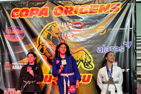 Jovem atleta de Cosmópolis, Izabella Daineze brilha na Copa Origens de Jiu-Jitsu em Araras